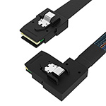 Mini SAS SFF-8087转SFF-8087右弯 服务器数据线