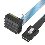 MINI SAS SFF-8087转4SFF-8482一体式 服务器硬盘毗连线