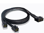 HD Mini SAS SFF-8643 8i转2SFF-8643 4i 内部服务器高速线