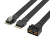 Mini SAS HD SFF-8643 8i转Slim SAS 2SFF-8654 4i硬盘服务器高速线