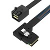Mini SAS HD SFF-8643转MINI SAS 36P SFF-8087右弯 服务器数据线
