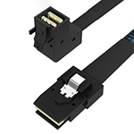 HD Mini SAS SFF-8643内弯转Mini SAS SFF-8087 服务器数据线