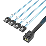 HD Mini SAS SFF-8643转4SATA 服务器硬盘数据线