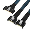 Gen5 MCIO 8X 转 2MCIO 4X 服务器数据线 Gen5 Mcio 8X转接线