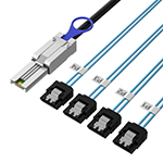Mini SAS SFF-8088转4SATA 7P 服务器硬盘数据线