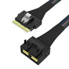 SlimSAS SFF-8654 8i转MiniSAS HD SFF-8643 8i 服务器阵列卡毗连线