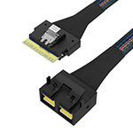 SlimSAS SFF-8654 8i转MiniSAS HD SFF-8643 8i 服务器阵列卡毗连线