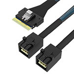 Slim SAS SFF-8654 74P转36P HD Mini SAS 2SFF-8643 服务器阵列卡毗连线